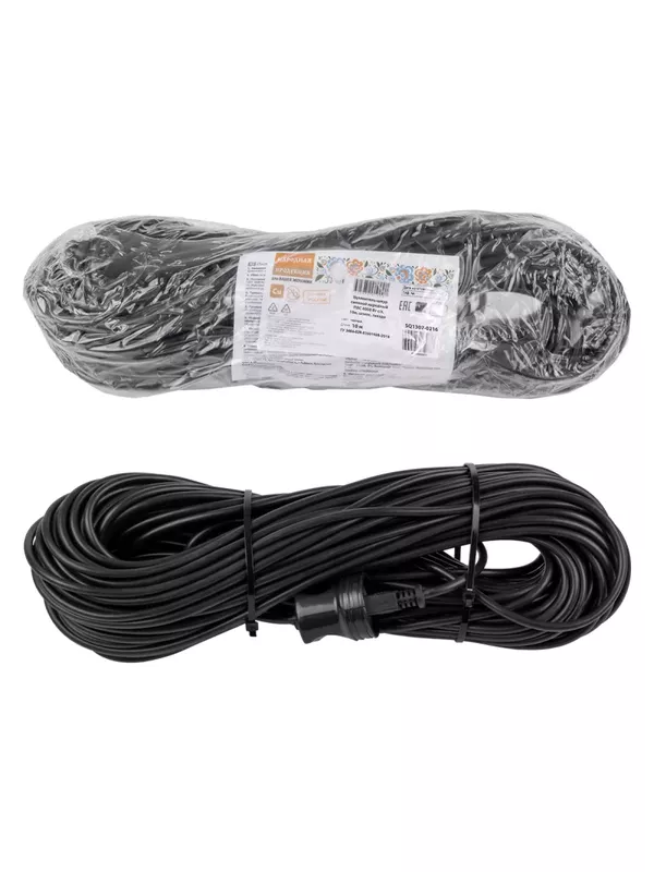 Удлинитель-шнур силовой народный ПВС 4000 Вт с/з, 10м, штепс. гнездо У1-13041