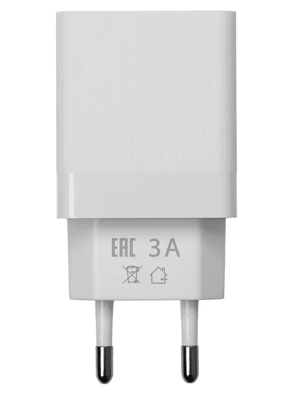Сетевое зарядное устройство, СЗУ 7, Quick Charge 3.0, 3 А, 2 USB, белый, TDM