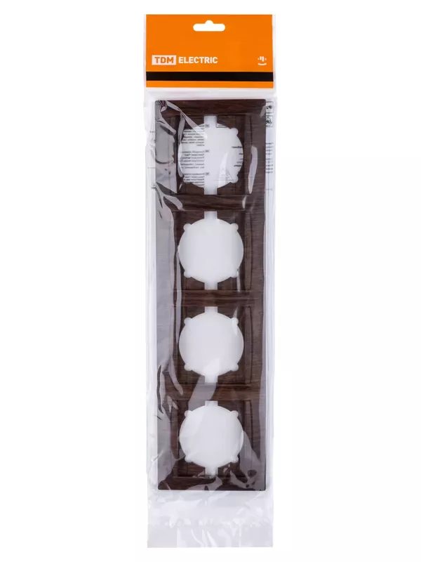 Рамка 4-х постовая горизонтальная венге "Лама" TDM