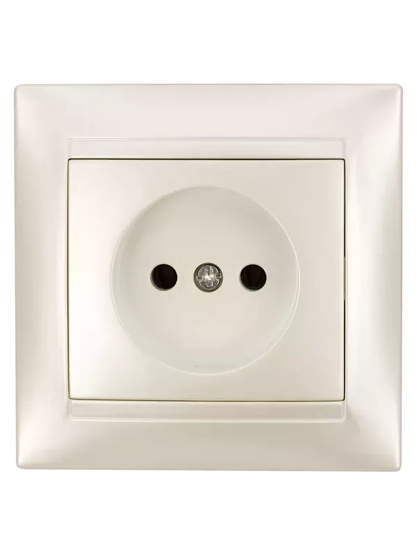 Розетка 2П 10А 250В перламутр "Лама" TDM