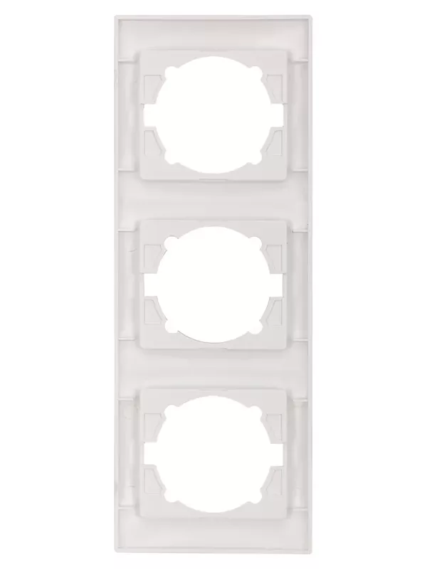 Рамка 3-х постовая вертикальная перламутр "Лама" TDM