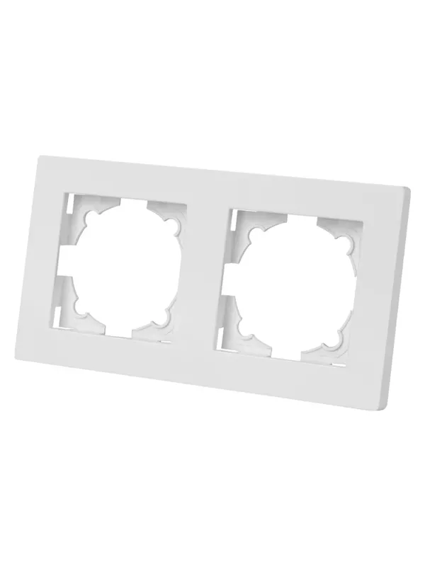 Рамка 2-х постовая белая "Сенеж" TDM