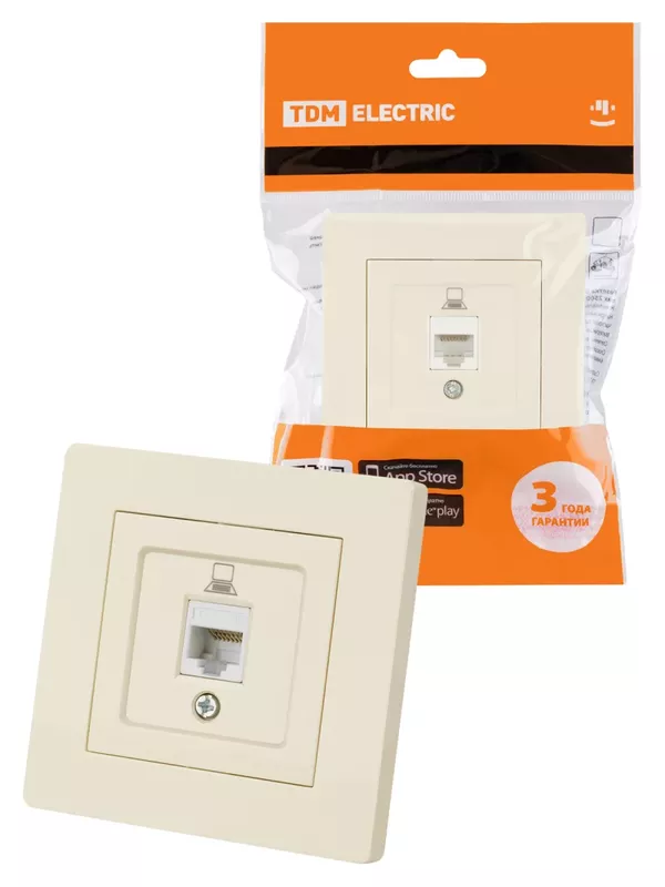 Розетка компьютерная RJ45 сл. кость "Сенеж" TDM