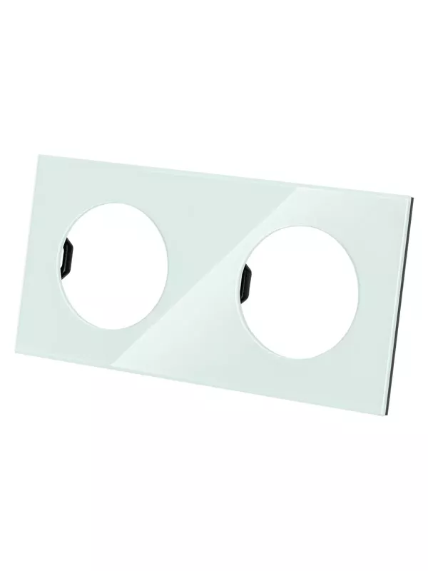 Рамка двойная фисташковая, стекло, "Байкал" TDM