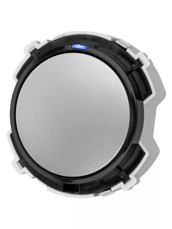 Выключатель 1-кл. 16А 250В проходной кнопочный механизм платина, "Байкал" TDM