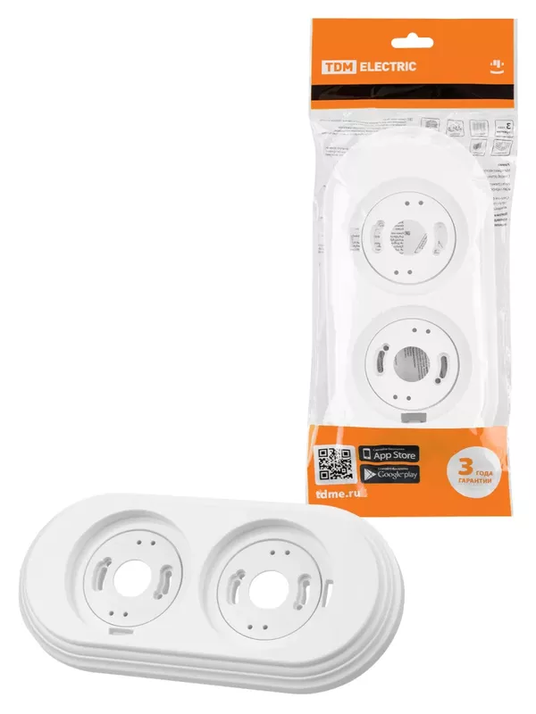 Рамка 2-х постовая белая «Виви» TDM