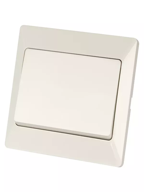 Выключатель 1 кл. 10А сл. кость "Ильмень"   TDM