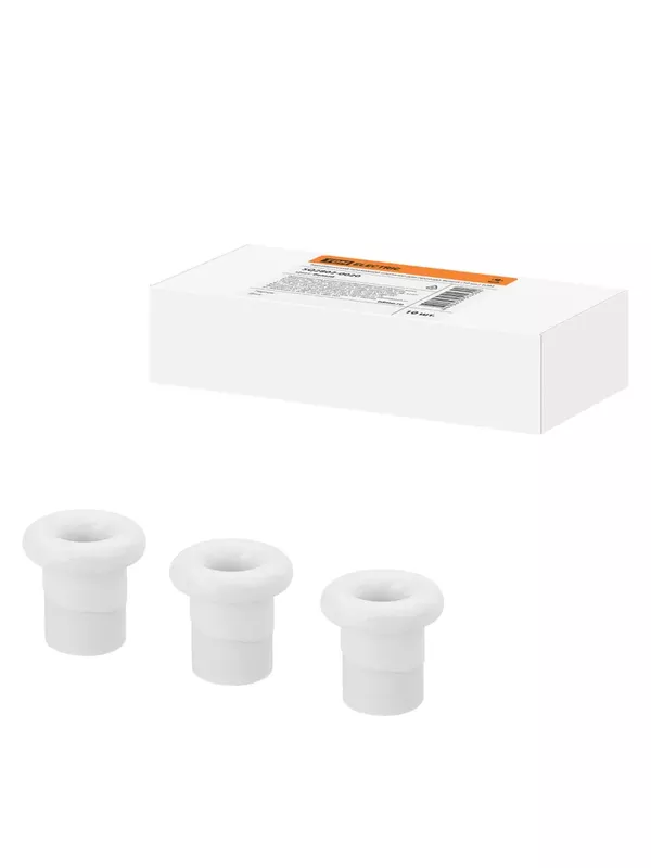 Керамический проходной изолятор для провода белый (10шт) TDM