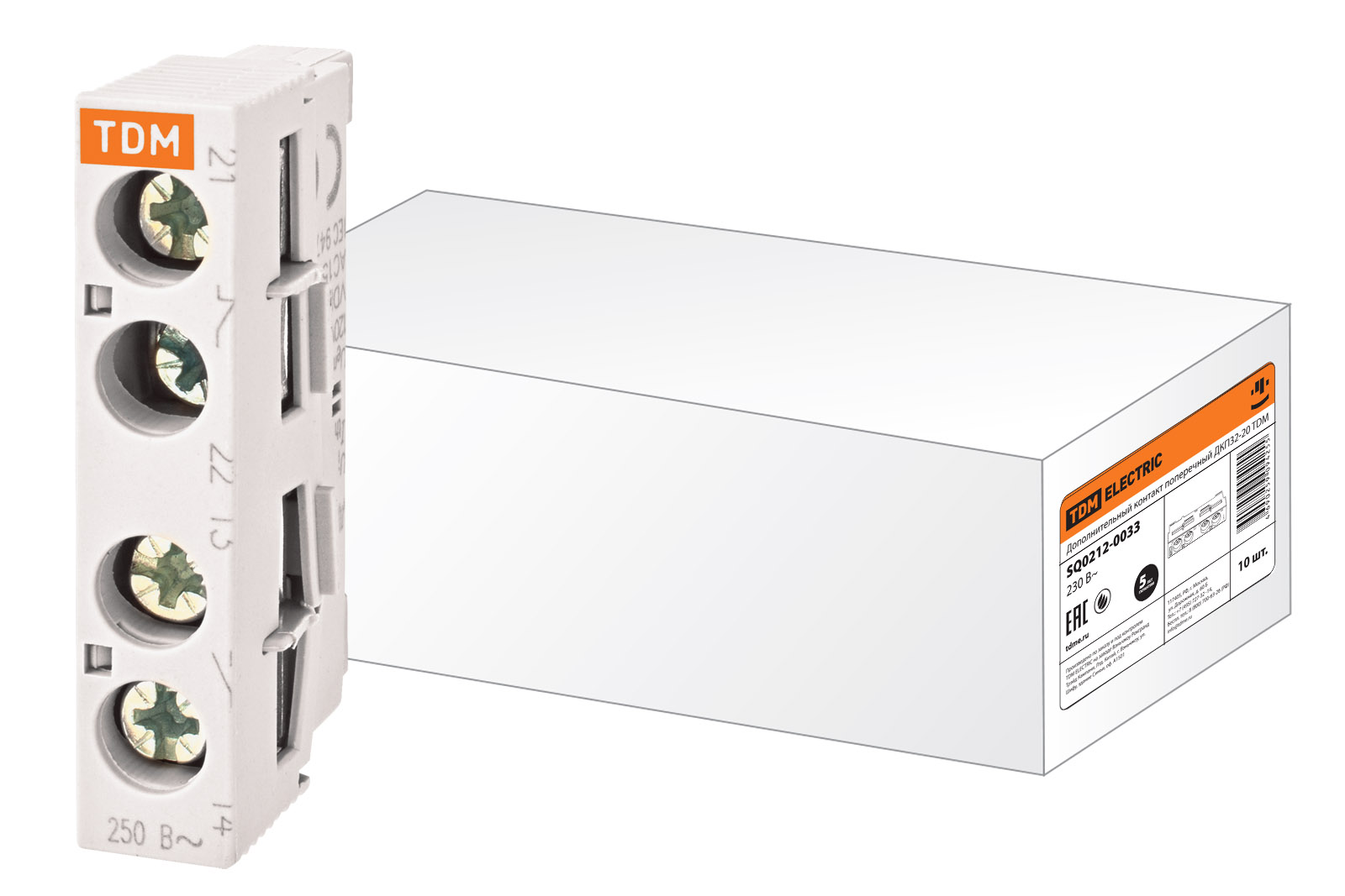 Дополнительный контакт поперечный ДКП32-20 TDM SQ0212-0033
