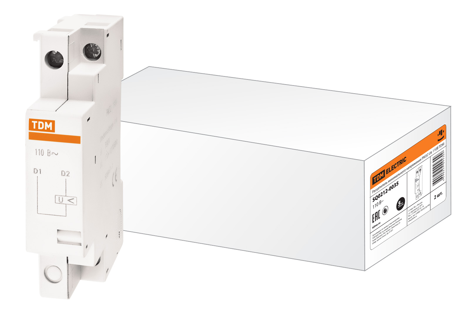 Расцепитель минимального напряжения РМ32 Ue 110В TDM SQ0212-0035