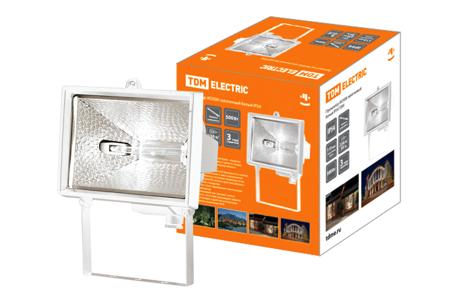 Прожектор ИО150 галогенный белый IP54 TDM SQ0301-0001