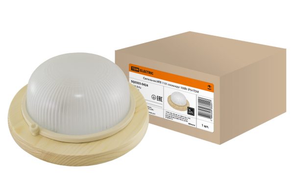 Светильник НПБ1101 сосна круг 100Вт IP54 TDM SQ0303-0424