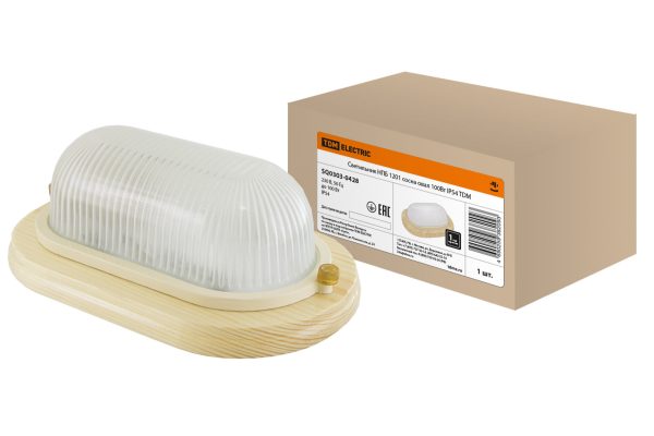 Светильник НПБ1201 сосна овал 100Вт IP54 TDM SQ0303-0428