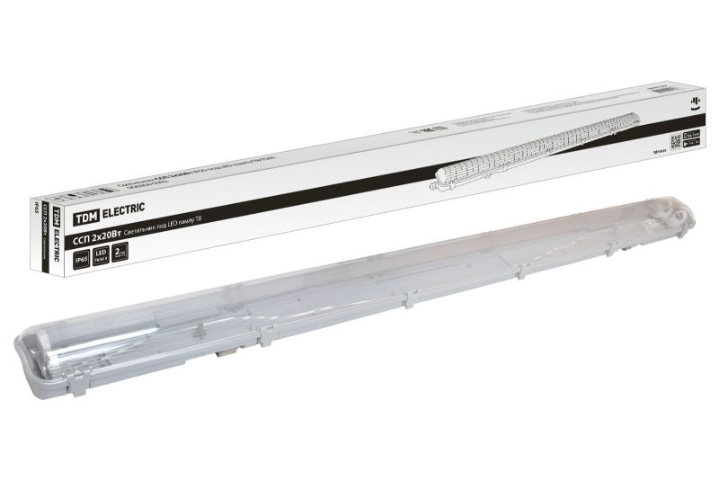 Светильник ССП 2х20Вт IP65 под LED лампу T8 TDM SQ0304-0302