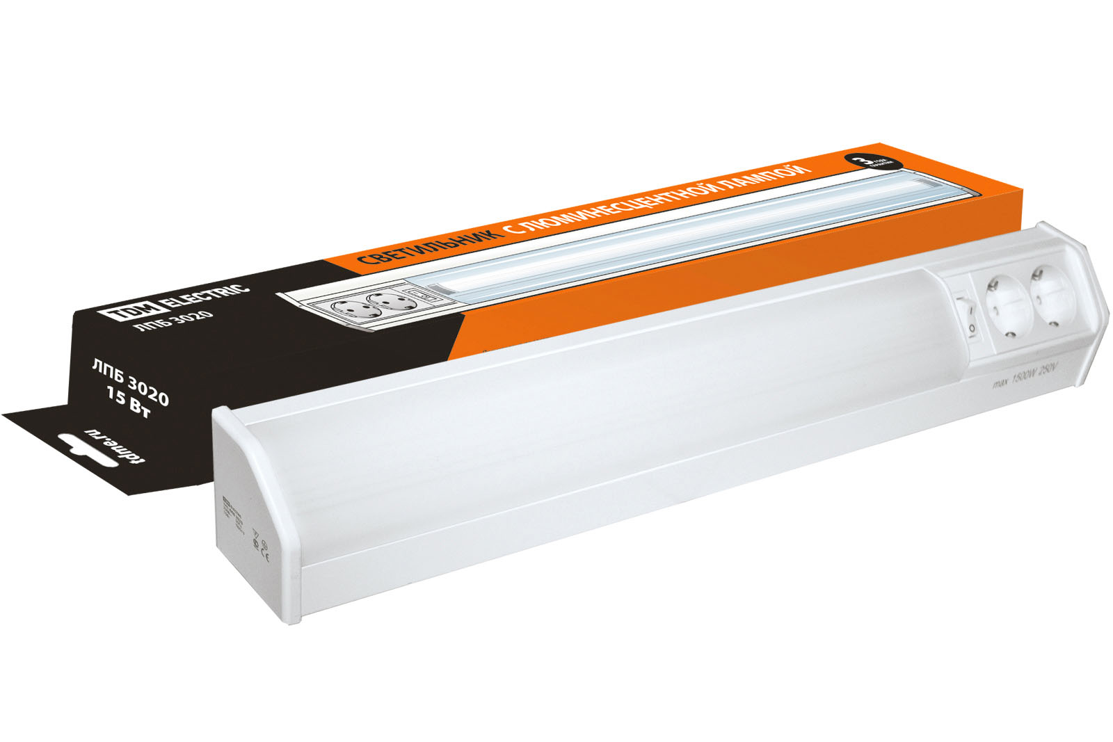 Светильник ЛПБ3020 18 Вт 230В Т8/G13 TDM SQ0305-0052