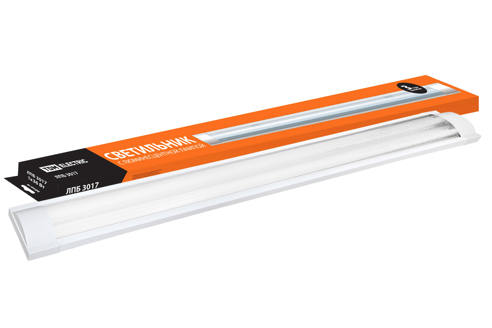 Светильник ЛПБ3017 1х36 Вт 230В Т8/G13 TDM SQ0305-0078