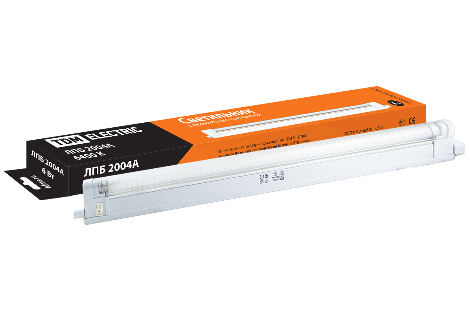 Светильник ЛПБ2004А 6 Вт 230В Т4/G5 6400К TDM SQ0305-0116