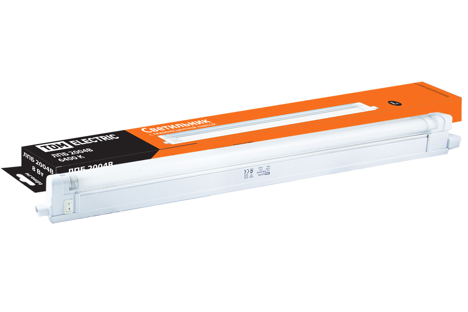 Светильник ЛПБ2004В 8 Вт 230В Т4/G5 6400К TDM SQ0305-0124