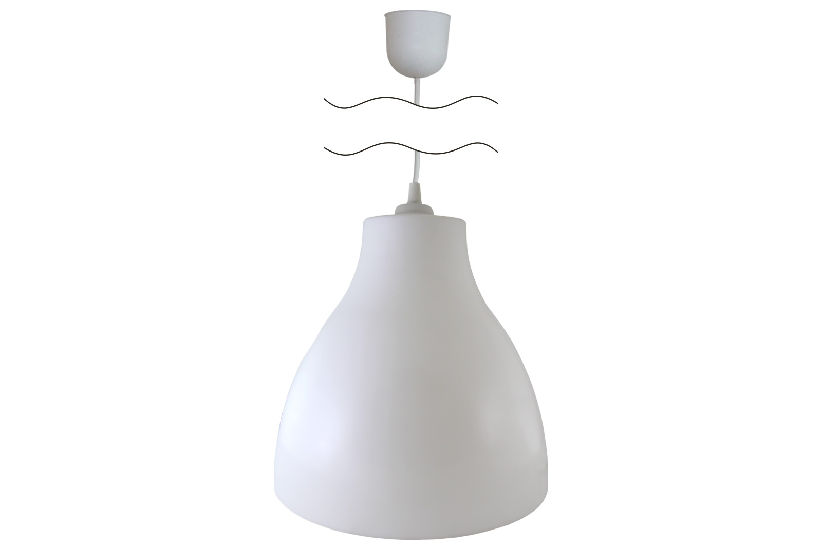 "Светильник НСБ 21-60-002 УХЛ4 ""Melodi"" опал, шнур белый TDM" SQ0313-0012