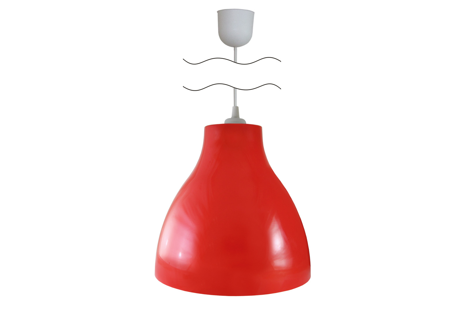 "Светильник НСБ 21-60-052 УХЛ4 ""Melodi"" красный, шнур белый TDM" SQ0313-0017