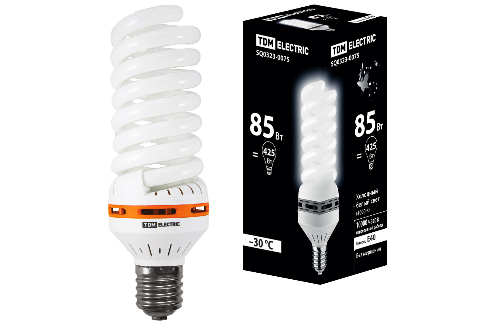 Лампа энергосберегающая КЛЛ-FS-85 Вт-4000 К–Е40 (85х265 мм) TDM SQ0323-0075