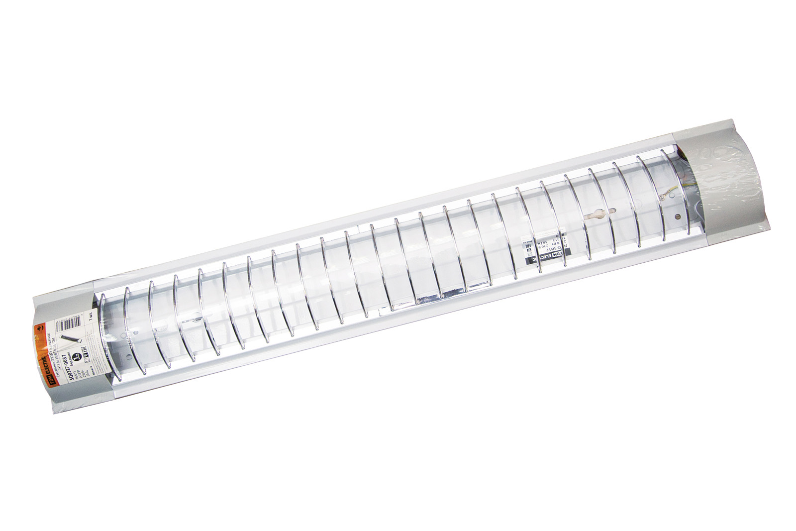 Светильник ЛПО3017 (с решёткой) 2х18 Вт 230В Т8/G13 TDM SQ0327-0037