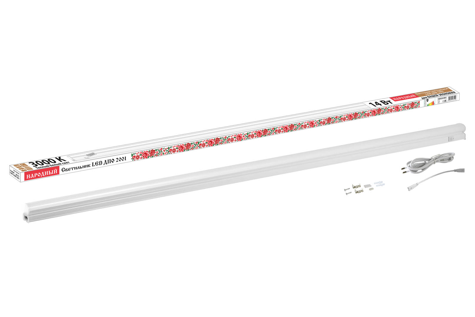 Светильник LED ДПО 2001 14 Вт, 3000К, IP40, Народный SQ0329-0852