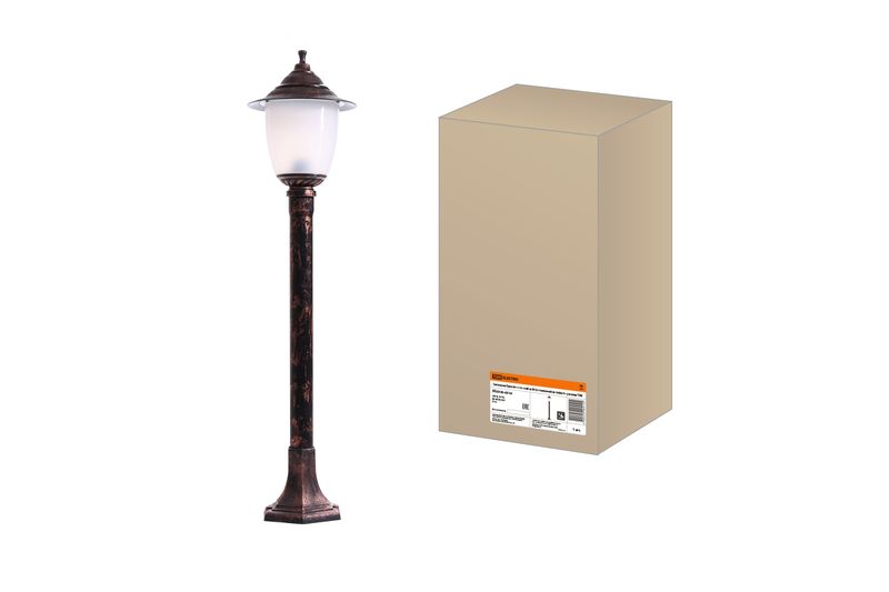 Светильник Прага Эл-11-73-100М 60 Вт Е27 напольный на стойке h-1.0 м медь TDM SQ0330-0518