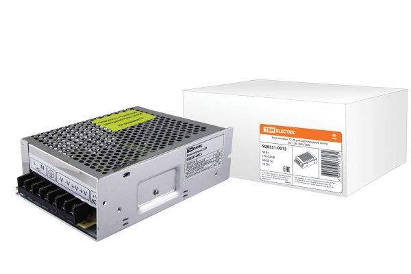Блок питания 36Вт-12В-IP20  для светодиодных лент и модулей, метал TDM SQ0331-0013