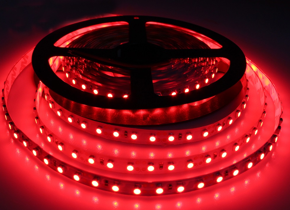 Лента светодиодная SMD5050-60-20-12-144-RD 60LED/м, IP20, 12В, 14,4Вт, красный, TDM SQ0331-0076