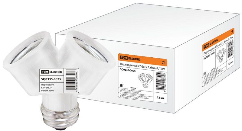 Патрон керамический E27 с держателем, Народный SQ0335-0038