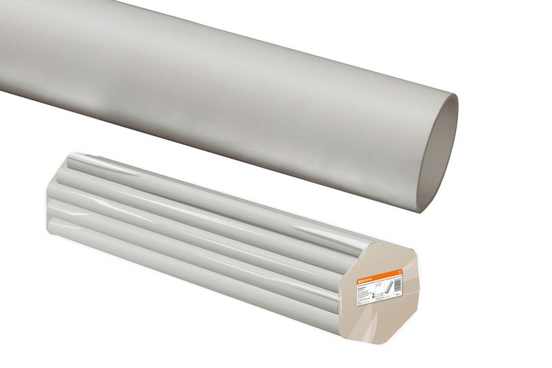 Труба гладкая жесткая ПВХ d 25 (111 м) длина 3 м, серая TDM SQ0404-0003