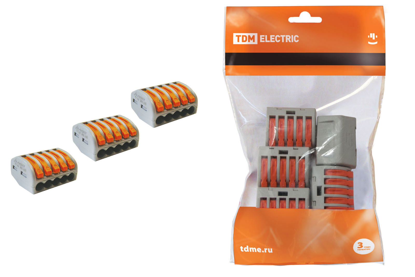 Соединительная клемма СК-415 (2,5мм2) (5 шт/упак) TDM SQ0527-0013