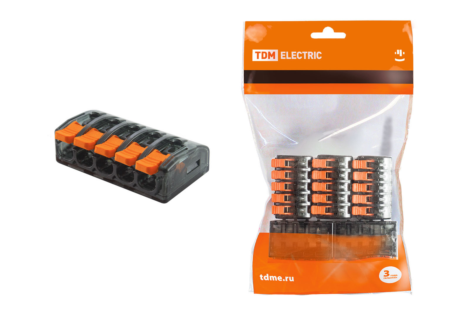 Соединительная клемма СК-615 (2,5мм2) (5 шт/упак) TDM SQ0527-0033