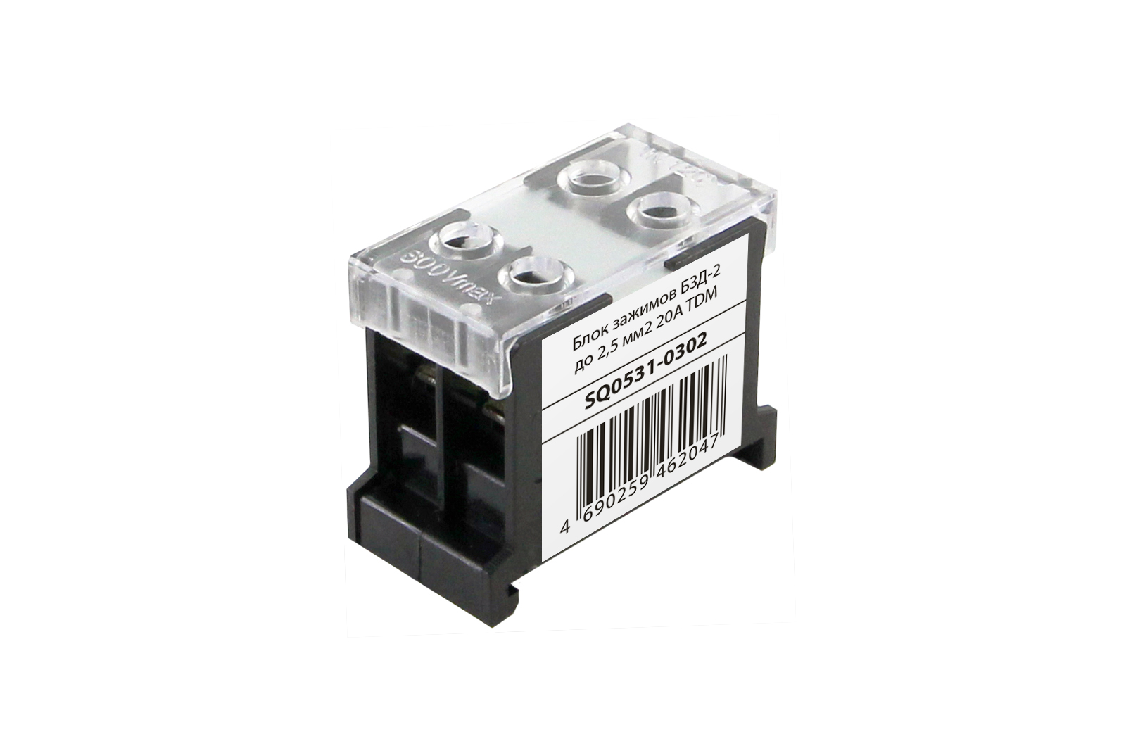 Блок зажимов БЗД-2 до 2,5 мм2 20A TDM SQ0531-0302