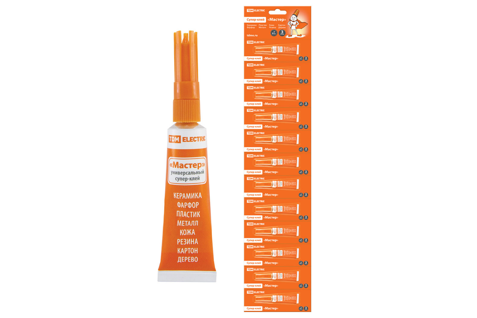 "Супер-клей ""Мастер"" 3 г/12 шт./блистер TDM" SQ0542-0004