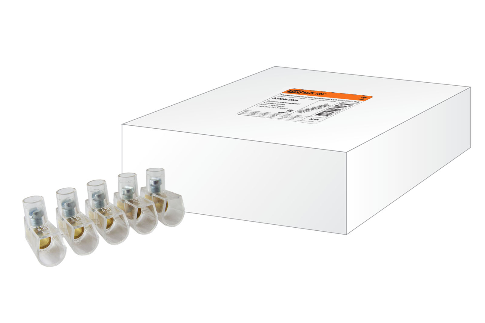 Клеммник концевой изолированный ККИ 10 мм2 (5х1) TDM SQ0544-0004