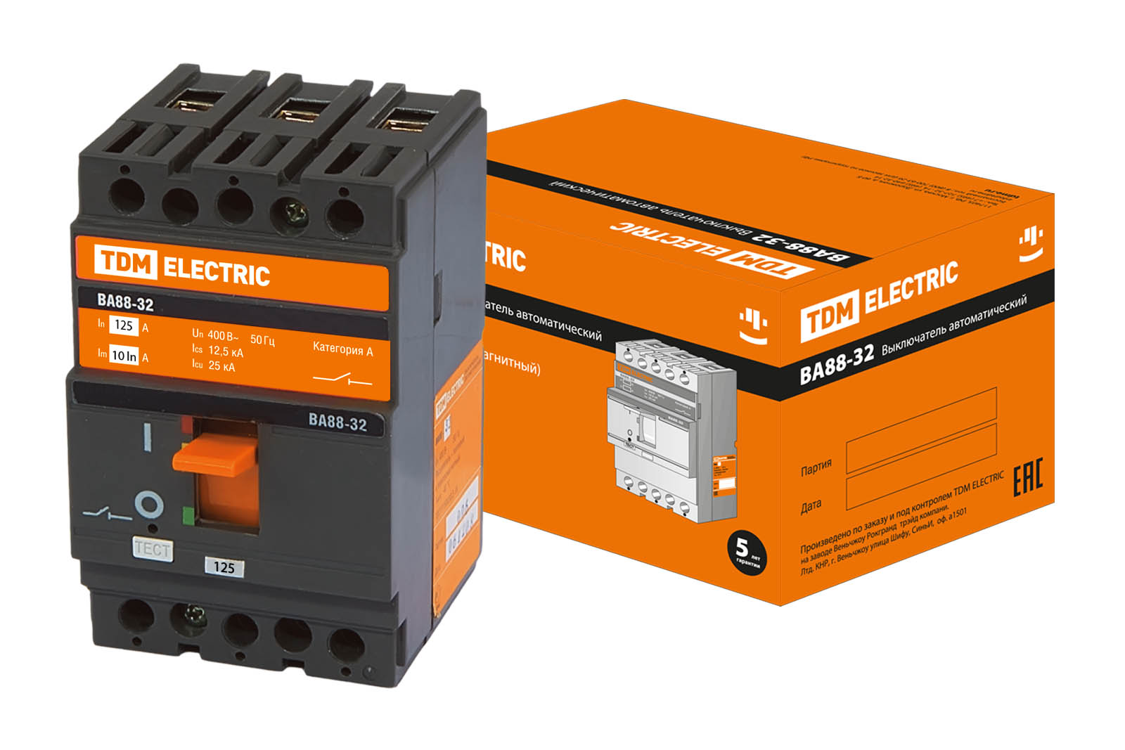 ВА88-32 3Р 125А 25кА TDM SQ0707-0009