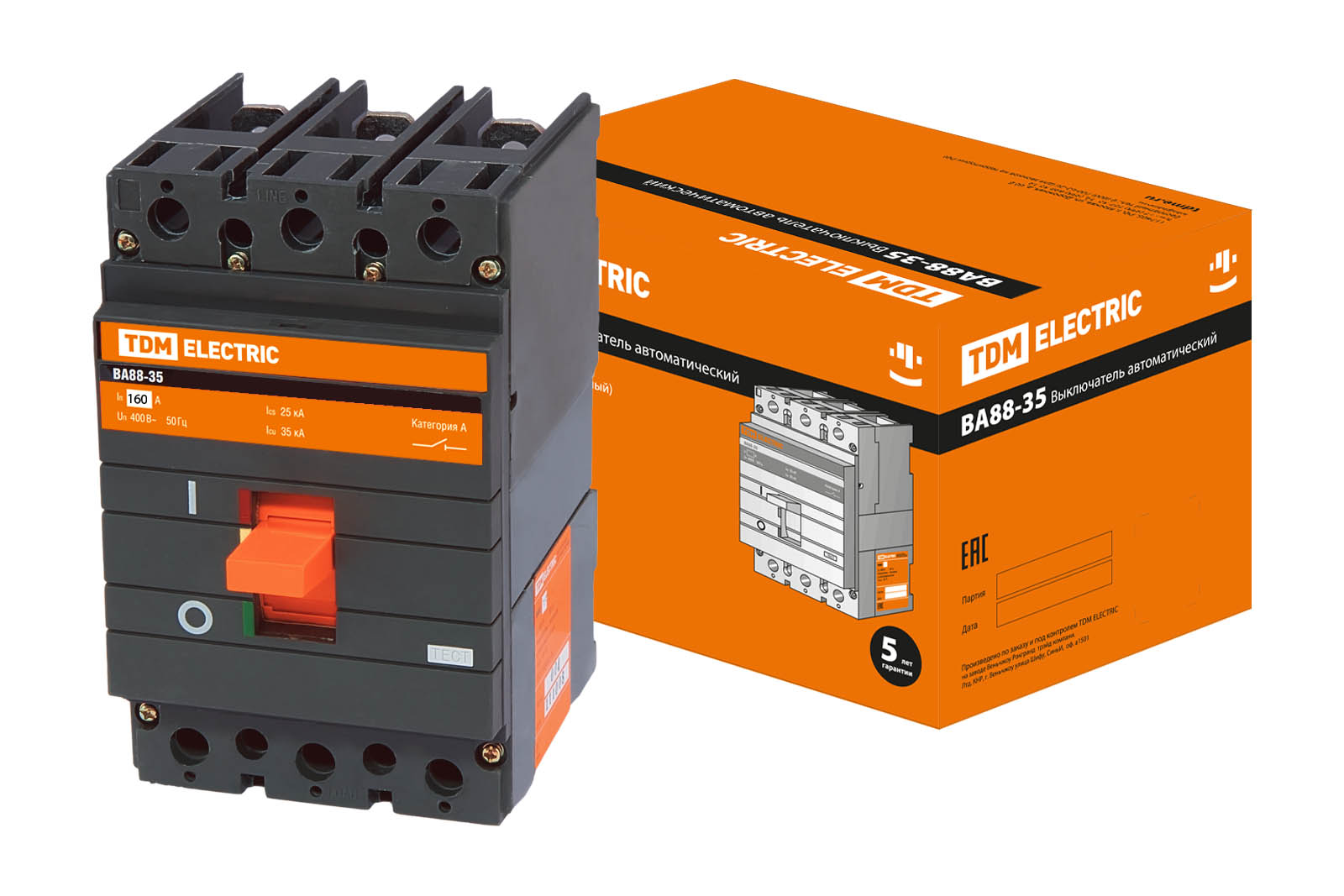 ВА88-35 3Р 160А 35кА TDM SQ0707-0015
