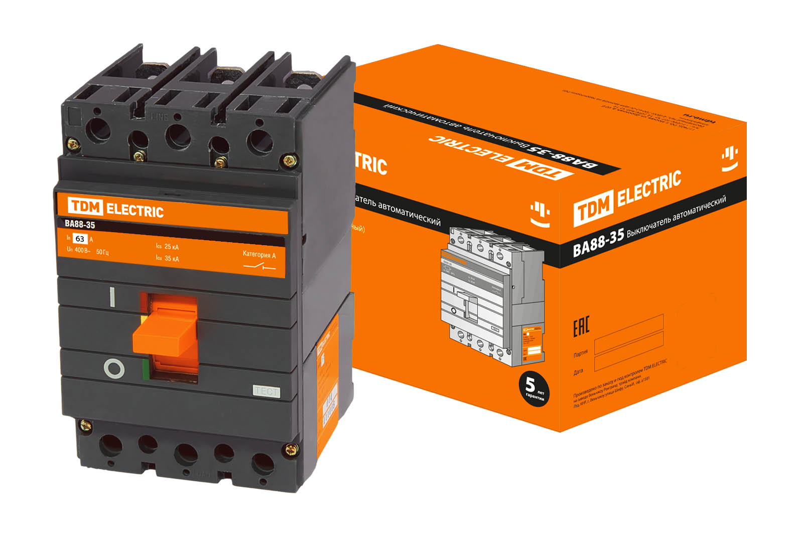 ВА88-35 3Р  63А 35кА TDM SQ0707-0066