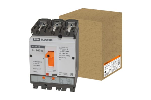 ВА89-33 3Р 160А 70кА TDM SQ0751-0050