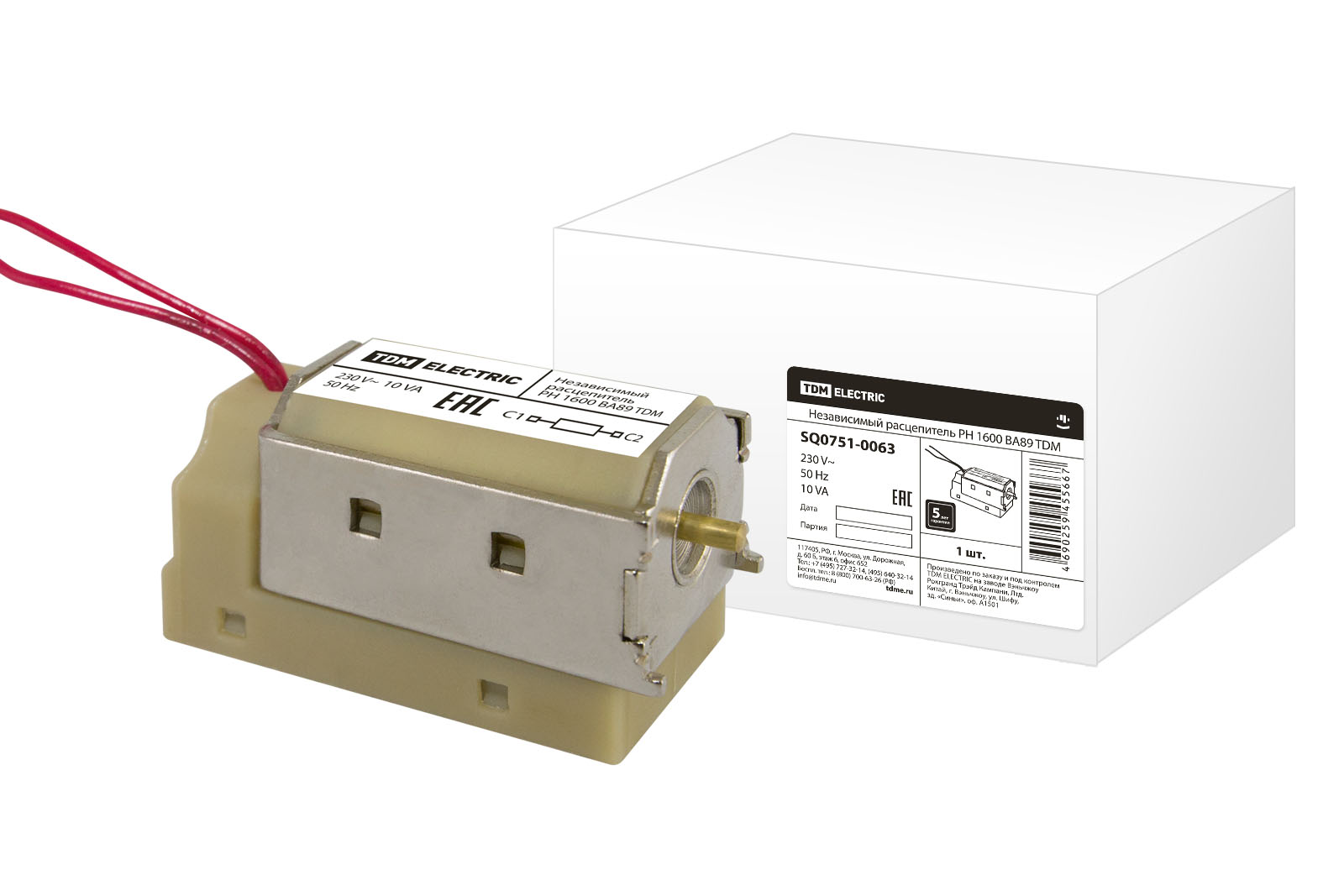 Независимый расцепитель РН 1600 ВА89 TDM SQ0751-0063