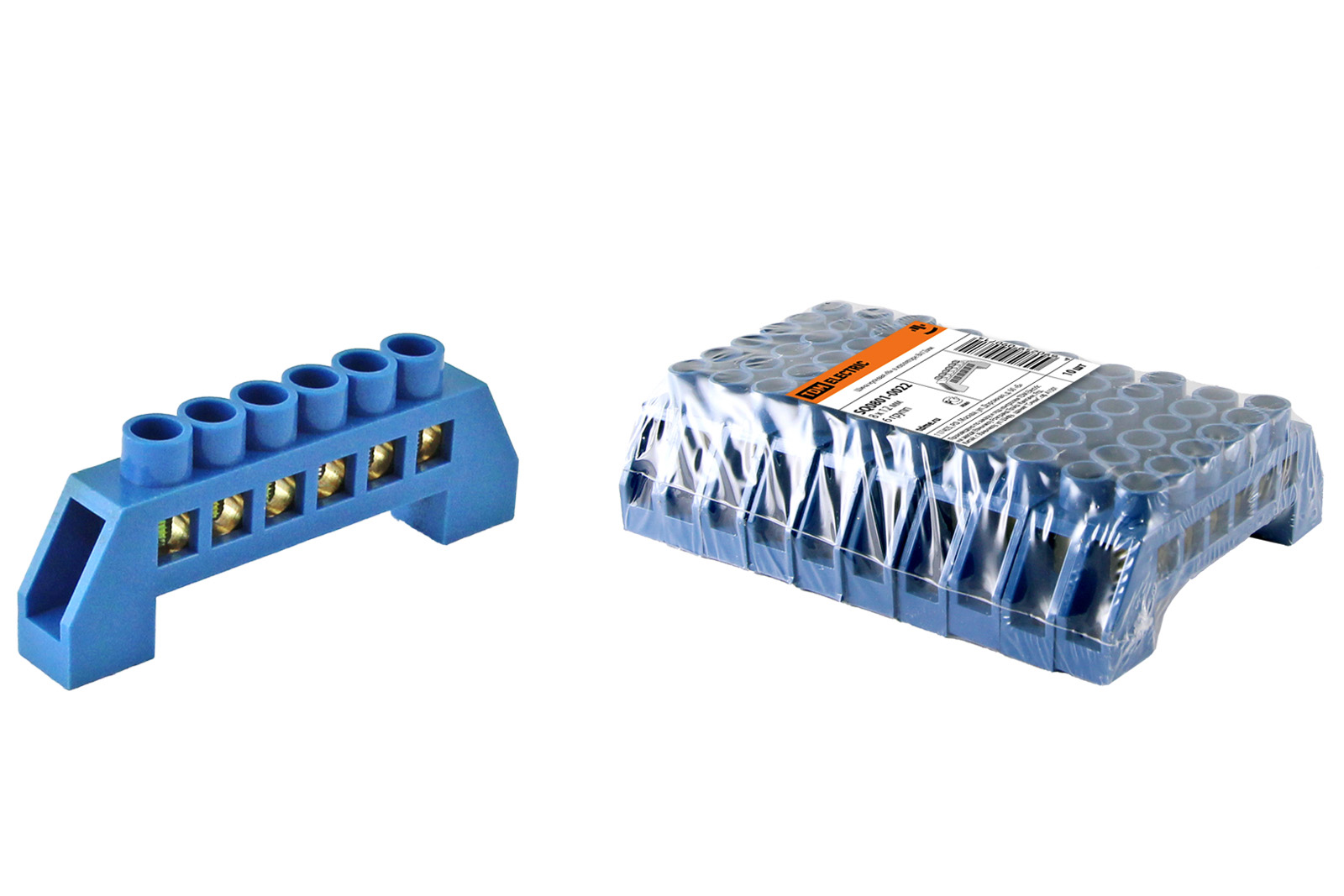 "Шина ""N"" нулевая в изоляторе 8х12мм 6 групп TDM" SQ0801-0022