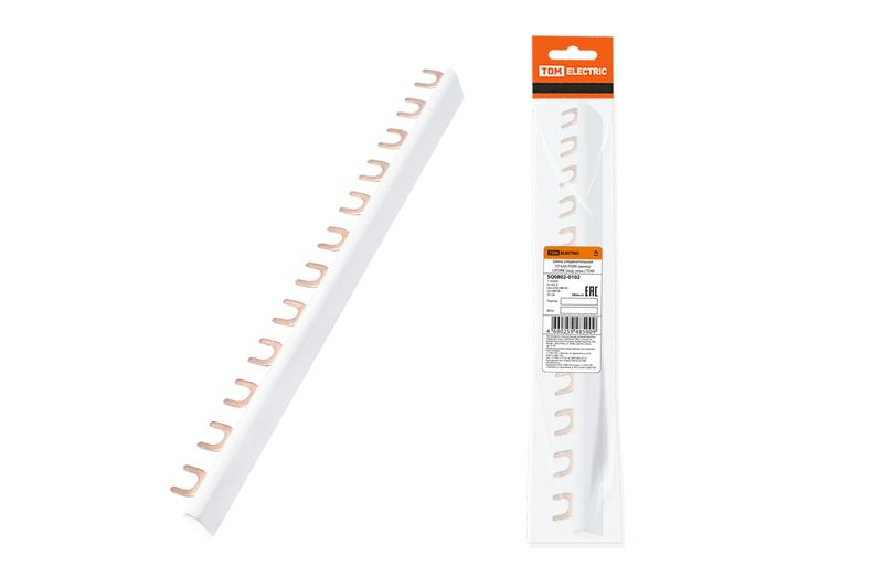 Шина соединительная 1П 63А FORK (вилка) 12FORK (инд. упак.) TDM SQ0802-0102