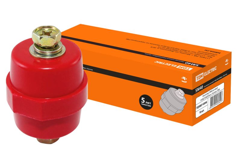 Изолятор SM35 силовой H35xD32xM10мм с болтом TDM SQ0807-0057