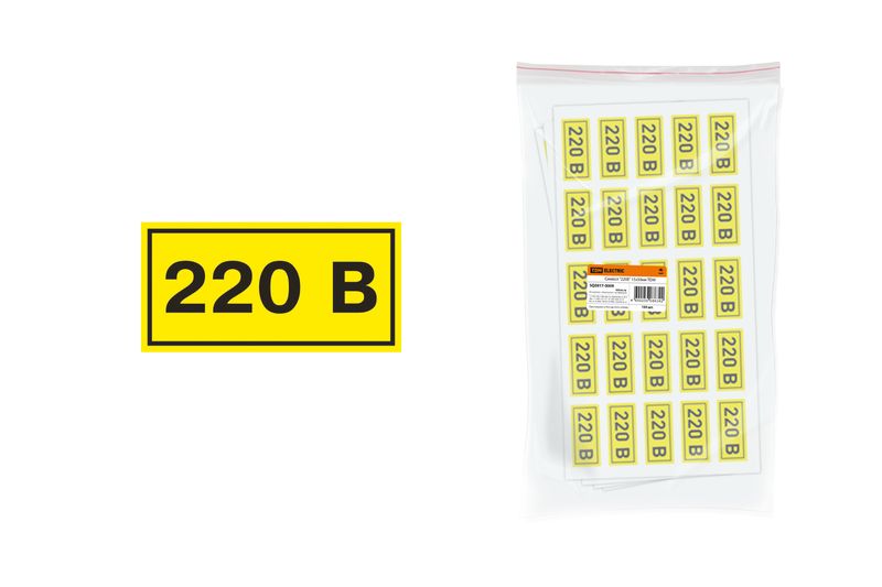 "Символ ""220В"" 20х40мм TDM" SQ0817-0009