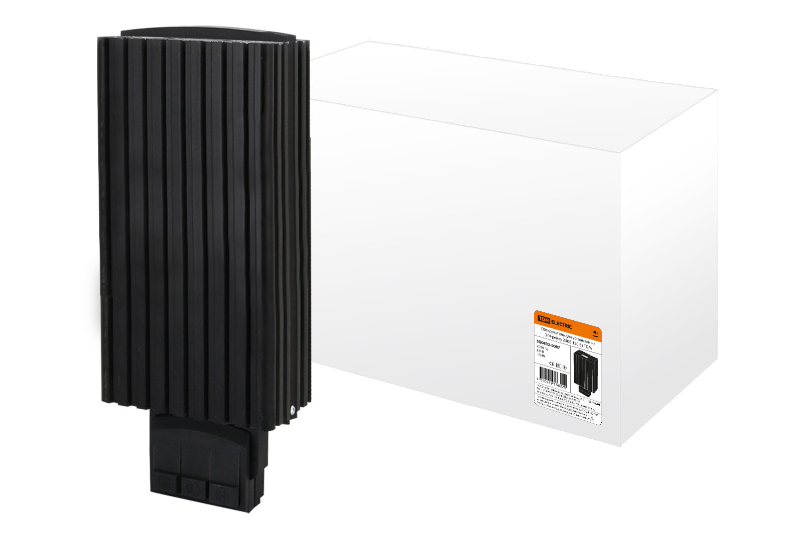 Обогреватель для установки на DIN-рейку 230В 150Вт TDM SQ0832-0007