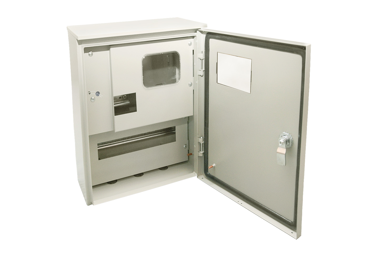 ЩУ-1ф/1-0-12 IP66 (ЩУРН-1/12 IP66)  с опломбировкой счётчика (395х310х165) TDM SQ0905-1001