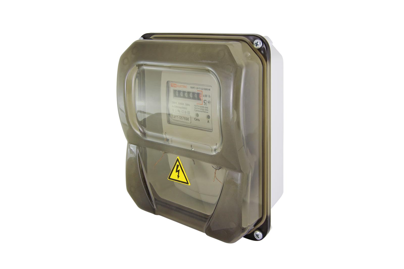 Щит учета ЩУ-1Н-1ф 226х197х90 мм пластиковый IP55 TDM SQ0906-0501