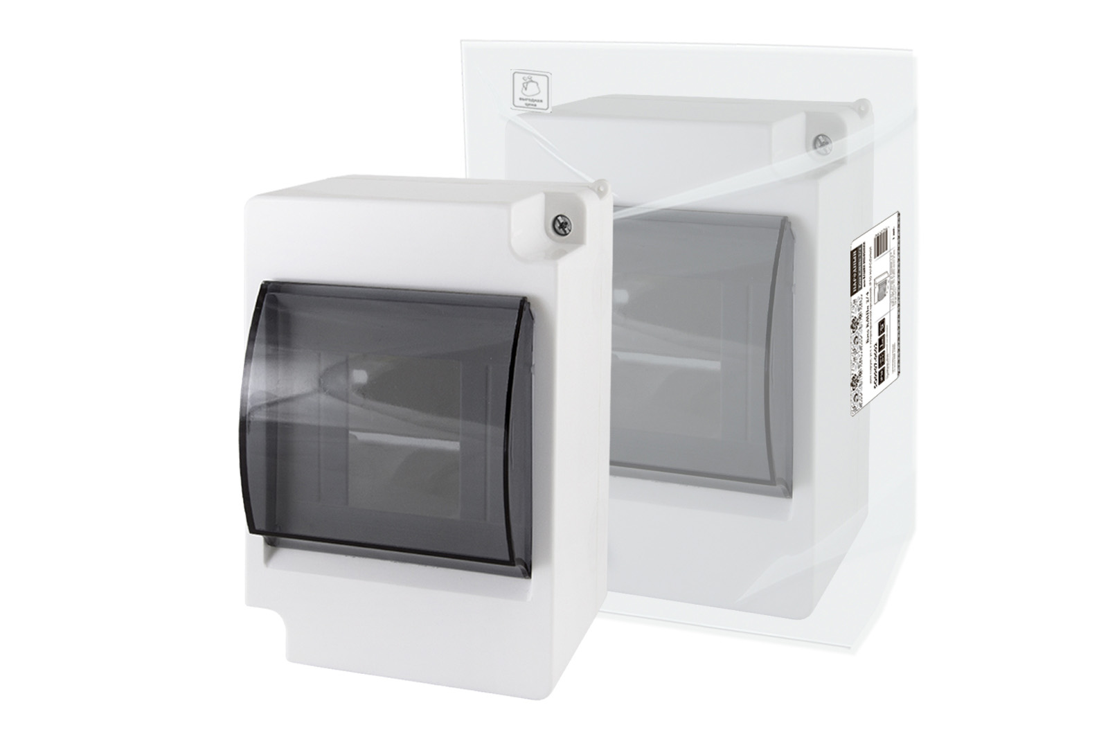 Бокс КМПн-2/4 для наруж. уст. с п/прозрачной крышкой, IP30 НАРОДНЫЙ SQ0907-0602